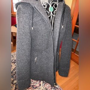 Crate& Barrel wool mix hooded jacket Size:Small